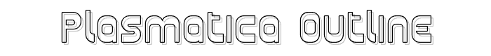 Plasmatica Outline font